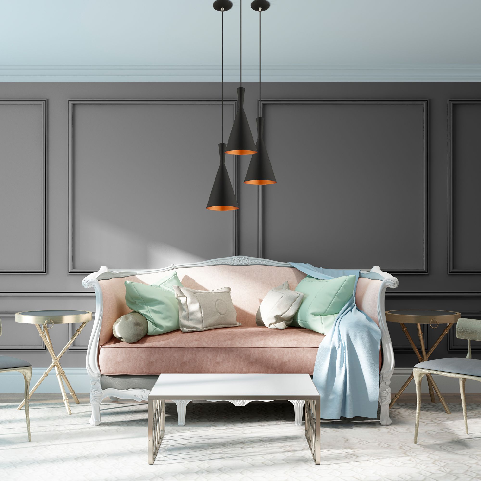 1 Light Black Mini Pendant