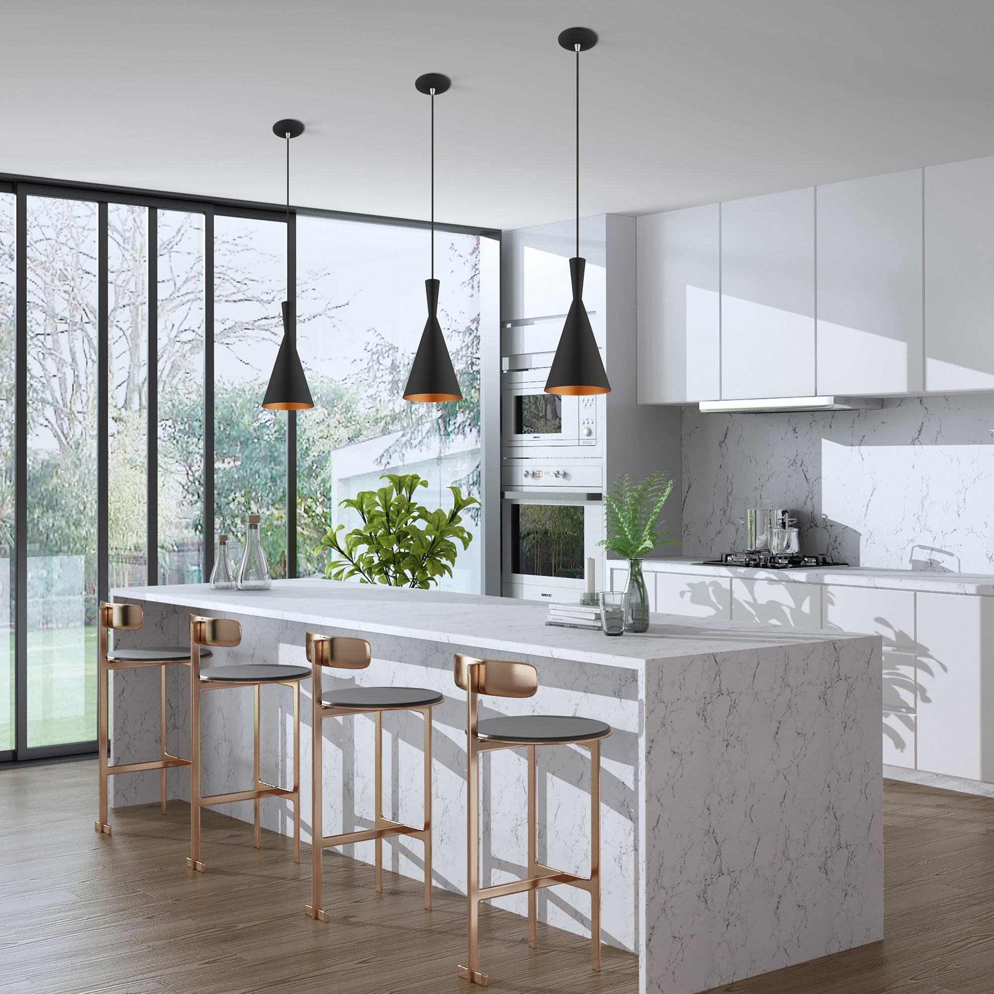 1 Light Black Mini Pendant