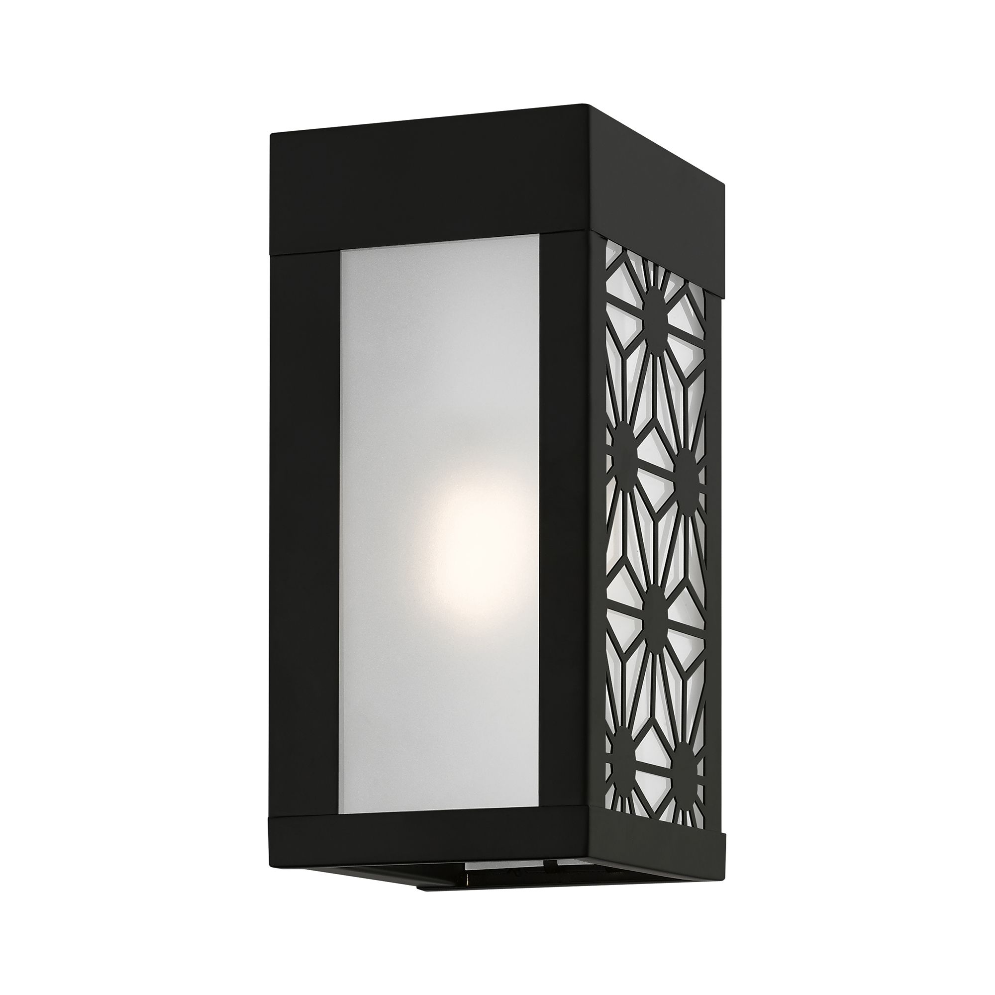 1 Light Black Outdoor ADA Small Sconce