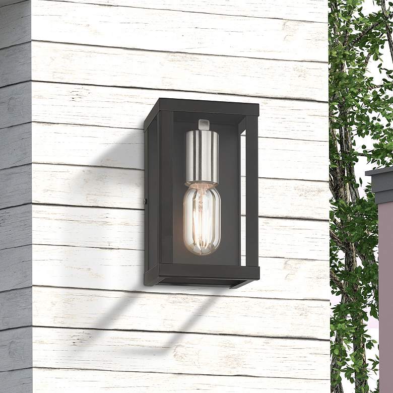 Image 1 1 Light Black Outdoor ADA Small Wall Lantern