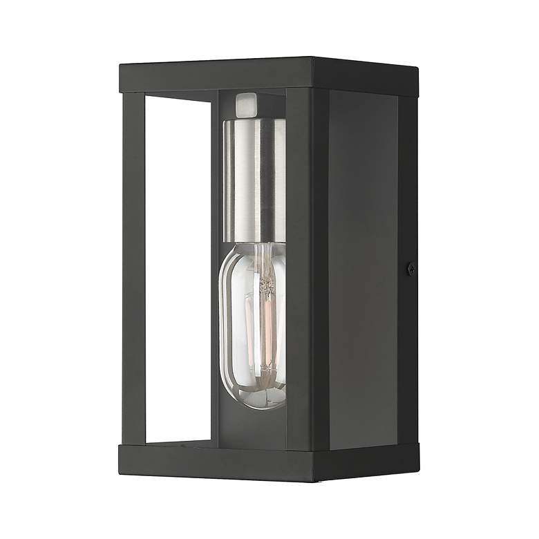 Image 3 1 Light Black Outdoor ADA Small Wall Lantern more views