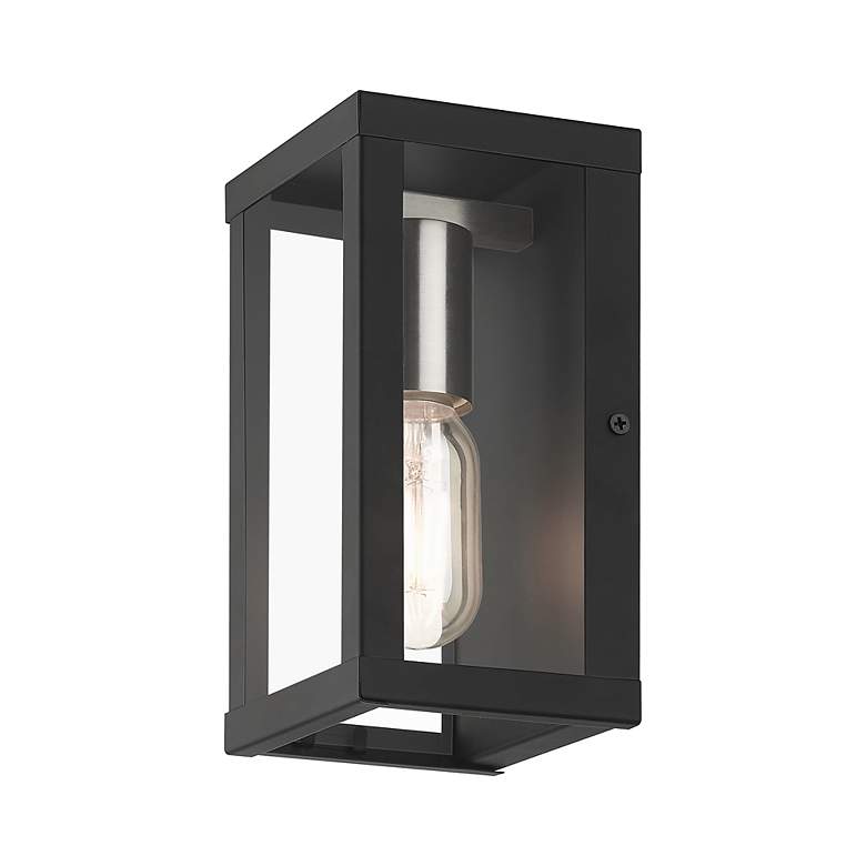 Image 4 1 Light Black Outdoor ADA Small Wall Lantern more views