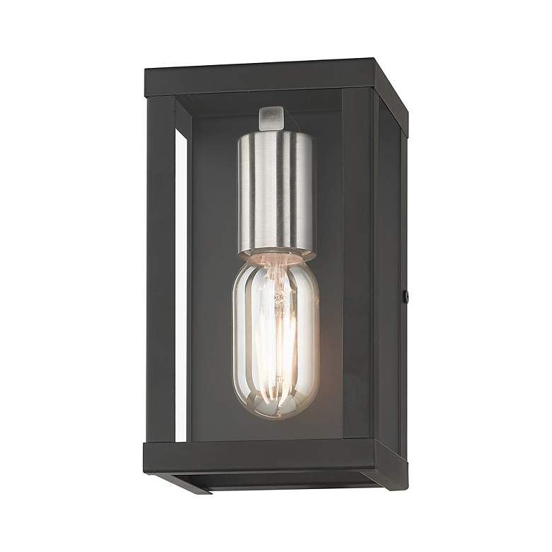 Image 5 1 Light Black Outdoor ADA Small Wall Lantern more views