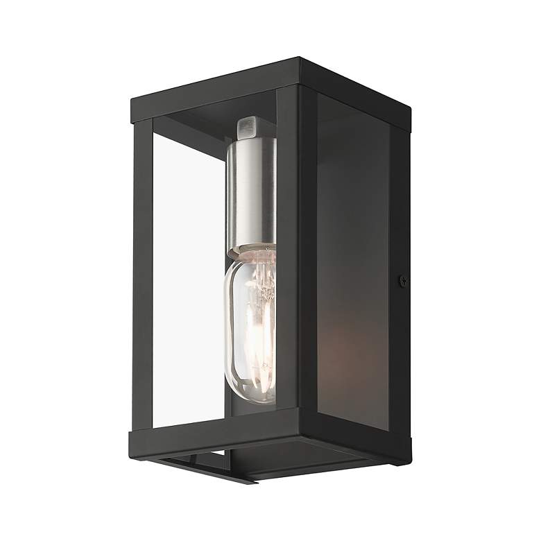 Image 6 1 Light Black Outdoor ADA Small Wall Lantern more views
