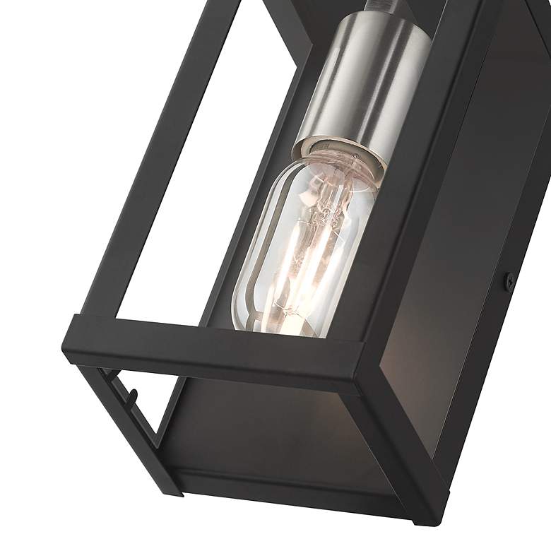 Image 7 1 Light Black Outdoor ADA Small Wall Lantern more views