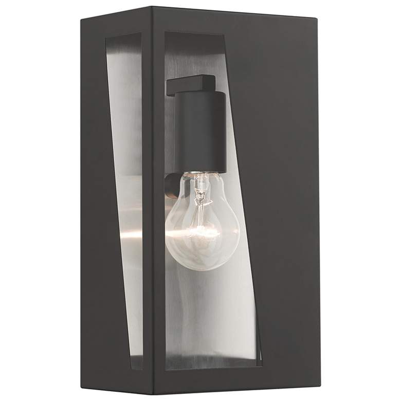 Image 1 1 Light Black Outdoor Medium ADA Wall Lantern
