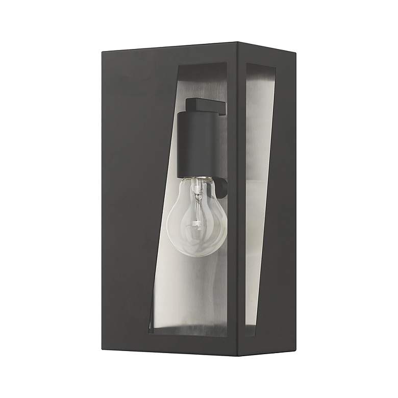 Image 3 1 Light Black Outdoor Medium ADA Wall Lantern more views