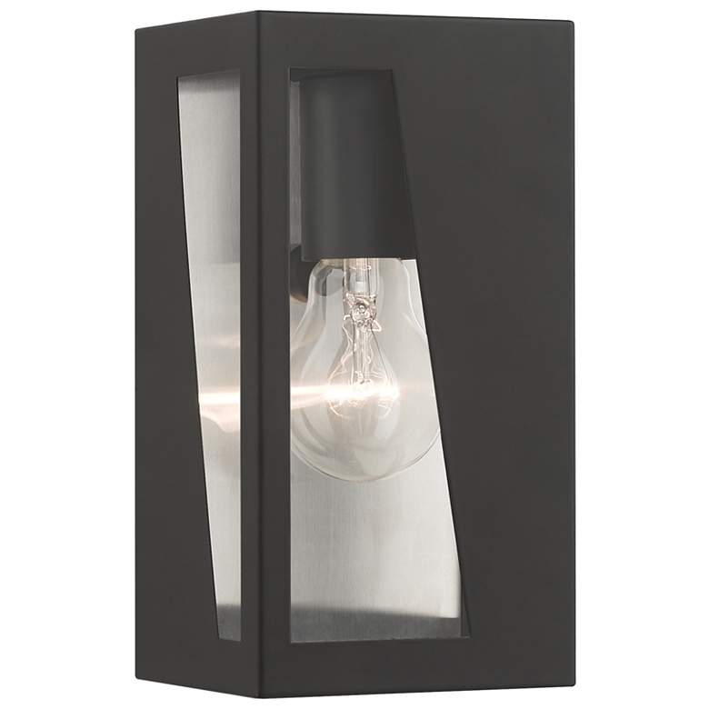 Image 1 1 Light Black Outdoor Small ADA Wall Lantern