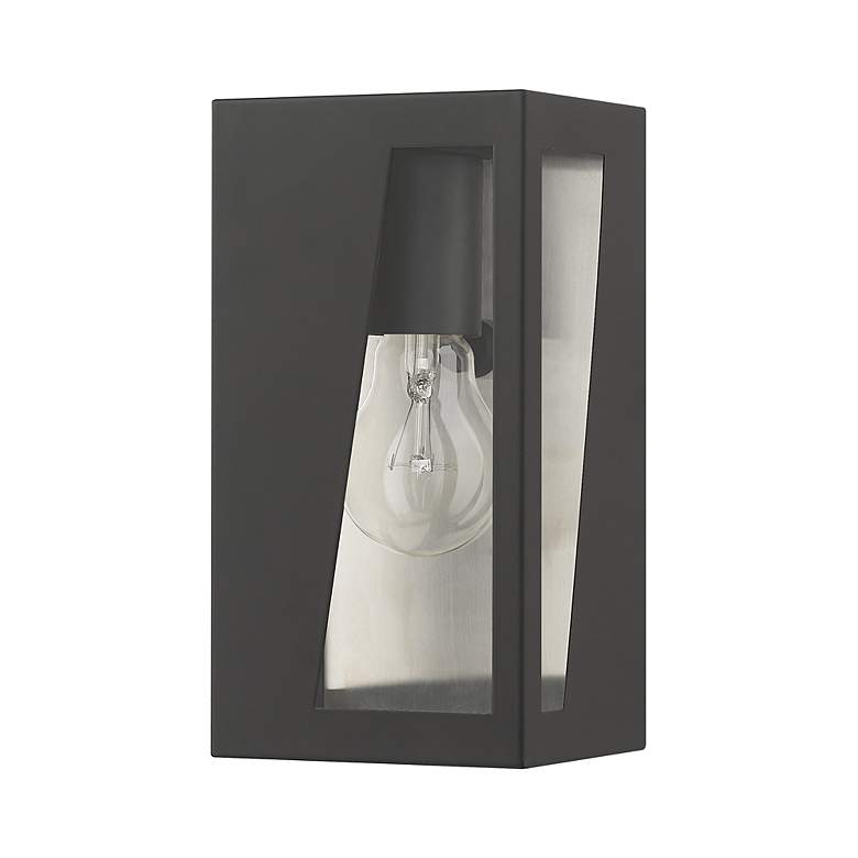 Image 3 1 Light Black Outdoor Small ADA Wall Lantern more views