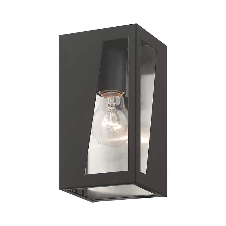 Image 4 1 Light Black Outdoor Small ADA Wall Lantern more views