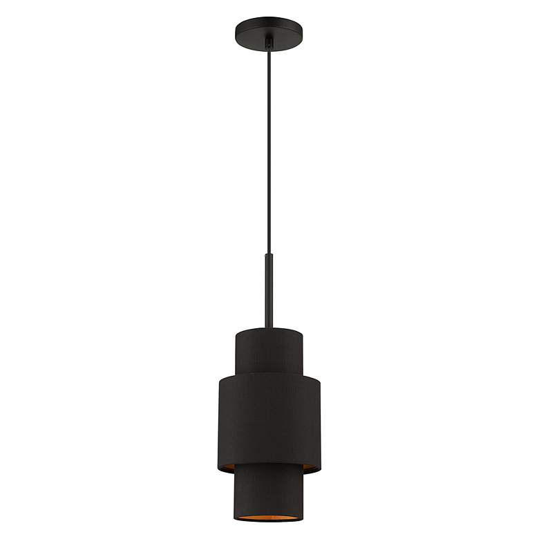 Image 3 1 Light Black Pendant more views