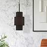 1 Light Black Pendant