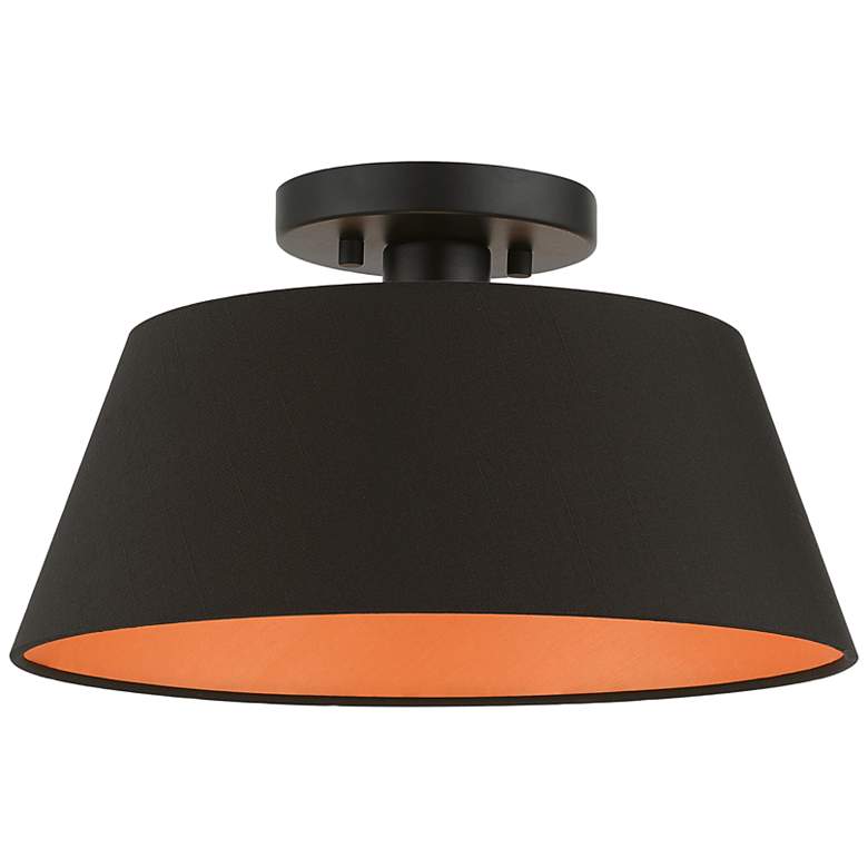 Image 3 1 Light Black Semi-Flush Mount