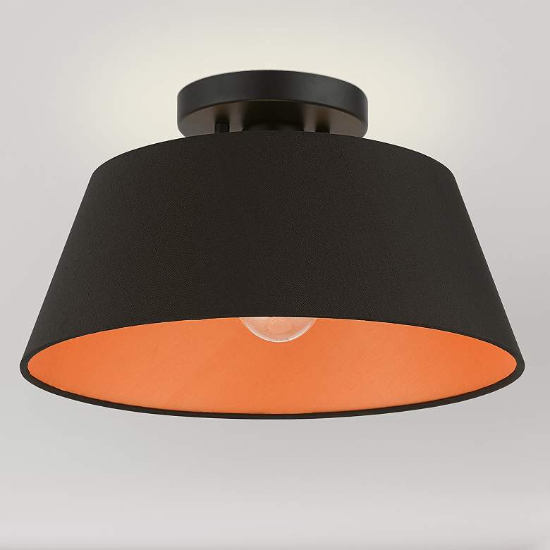 Image 2 1 Light Black Semi-Flush Mount
