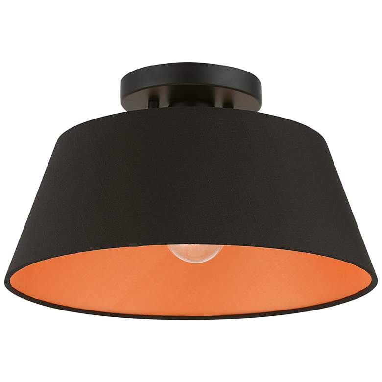 Image 5 1 Light Black Semi-Flush Mount more views