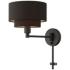 1 Light Black Swing Arm Wall Lamp