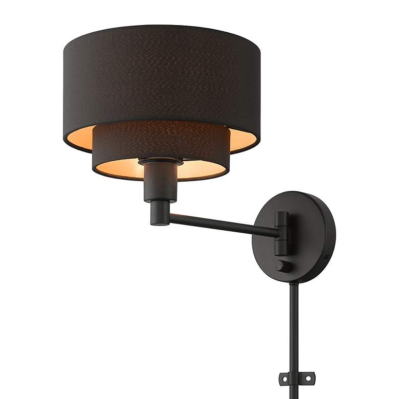 Image 4 1 Light Black Swing Arm Wall Lamp more views