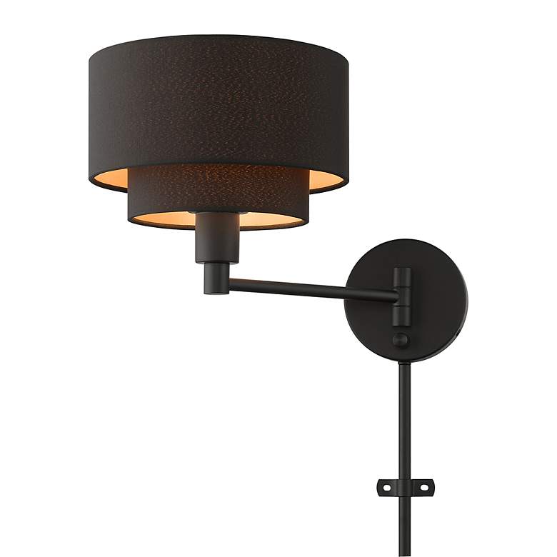 Image 5 1 Light Black Swing Arm Wall Lamp more views