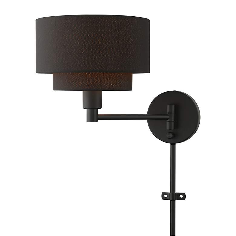 Image 6 1 Light Black Swing Arm Wall Lamp more views