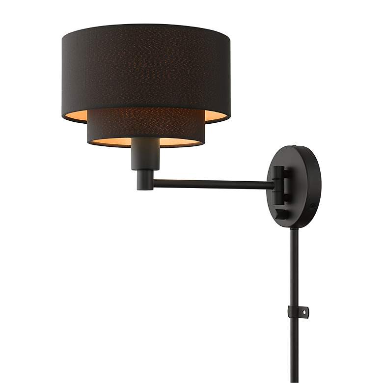 Image 7 1 Light Black Swing Arm Wall Lamp more views