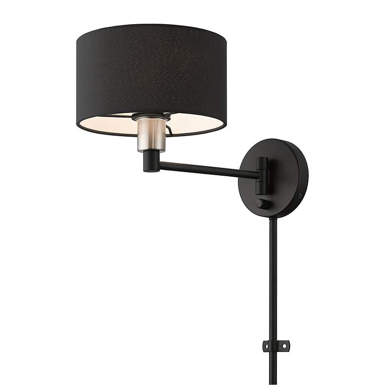 Image 4 1 Light Black Swing Arm Wall Lamp more views