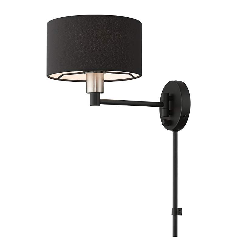Image 6 1 Light Black Swing Arm Wall Lamp more views