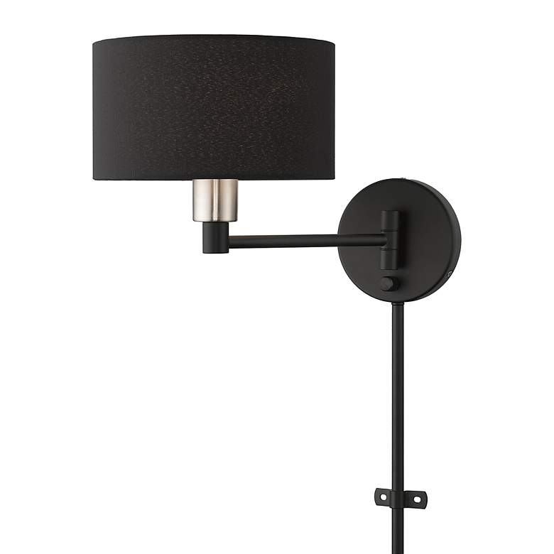 Image 7 1 Light Black Swing Arm Wall Lamp more views