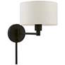 3_1 Light Black Swing Arm Wall Lamp