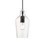 Thumbnail4 of 1 Light Black with Brushed Nickel Accent Mini Pendant more views