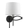 3_1 Light Black with Brushed Nickel Accent Swing Arm Wall Lamp more views