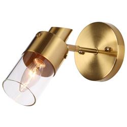 1-Light Brass Gold Wall Sconce