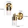 2_1-Light Brass Gold Wall Sconce more views