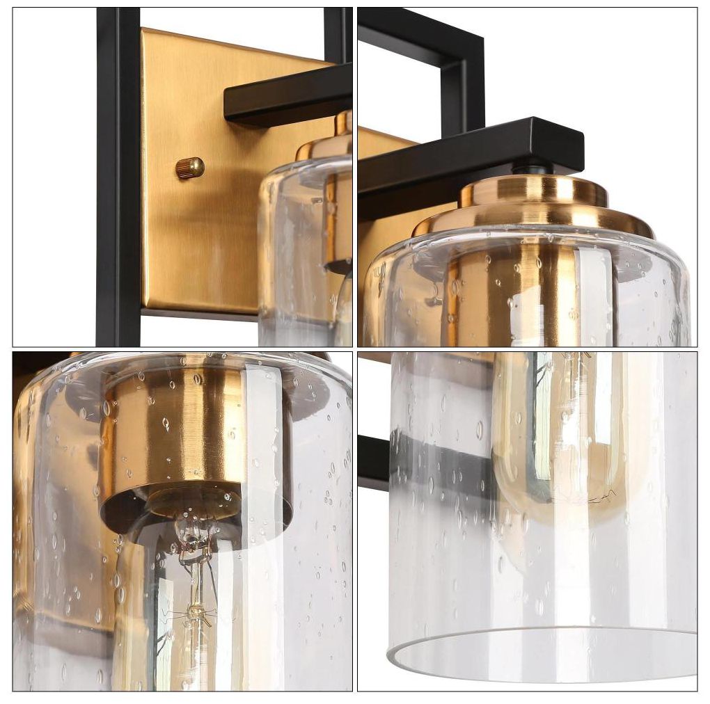 Image 3 1-Light Brass GoldWall Sconce more views