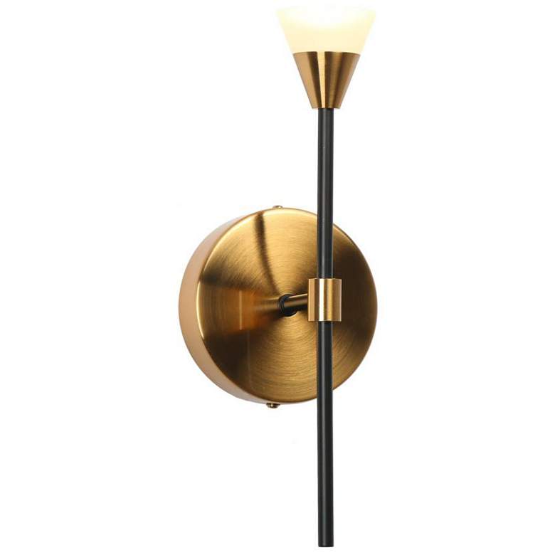 Image 1 1-Light Brass Integrated LED Wall Sconce Lighting