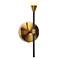 1-Light Brass Integrated LED Wall Sconce Lighting