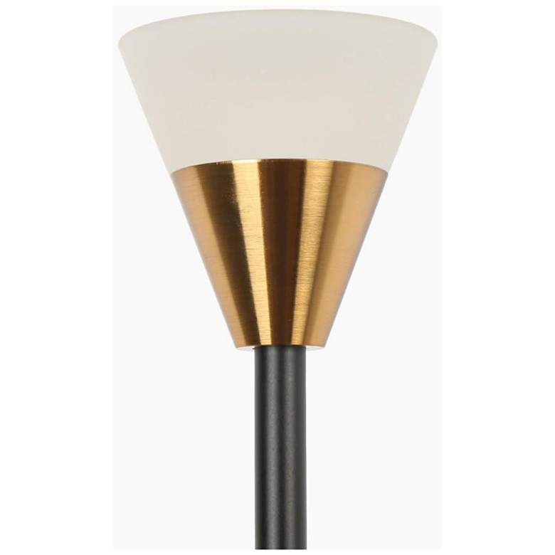 Image 4 1-Light Brass Integrated LED Wall Sconce Lighting more views