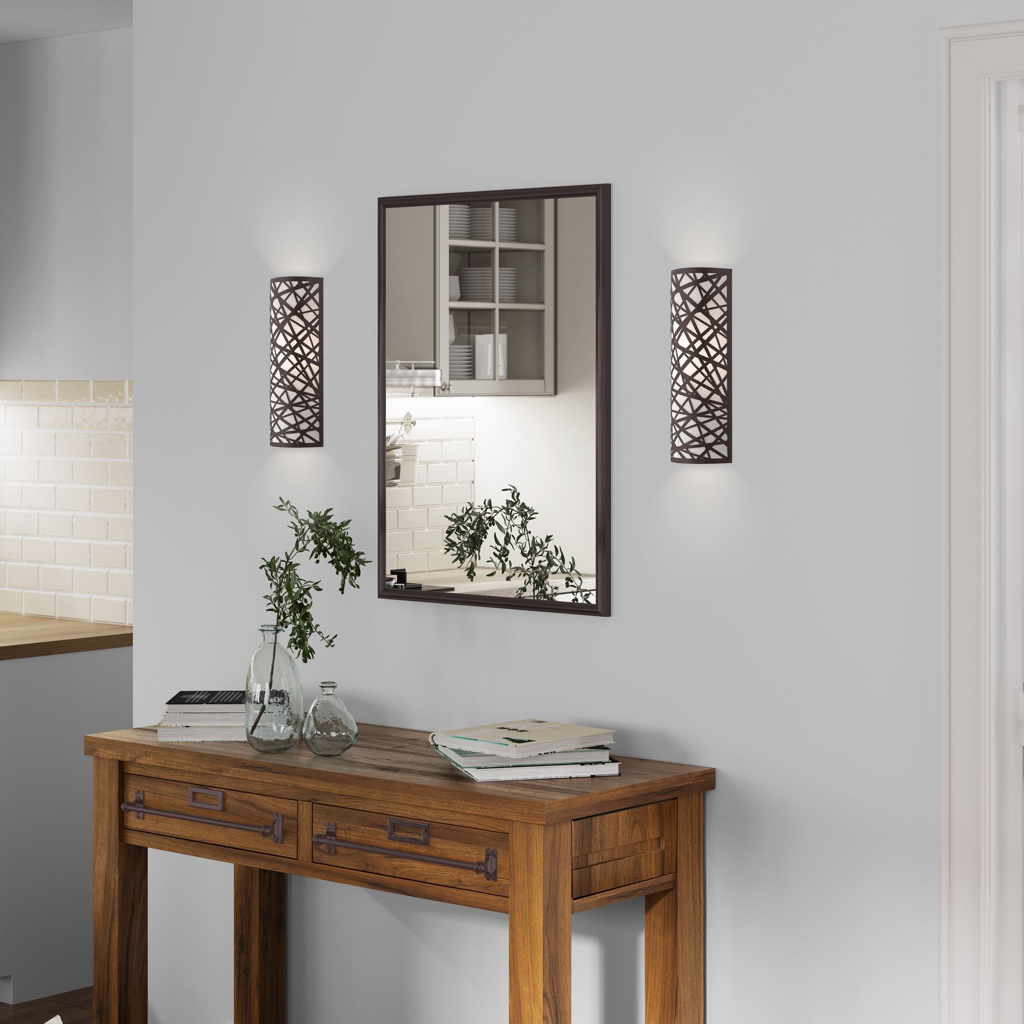 1 Light Bronze ADA Wall Sconce