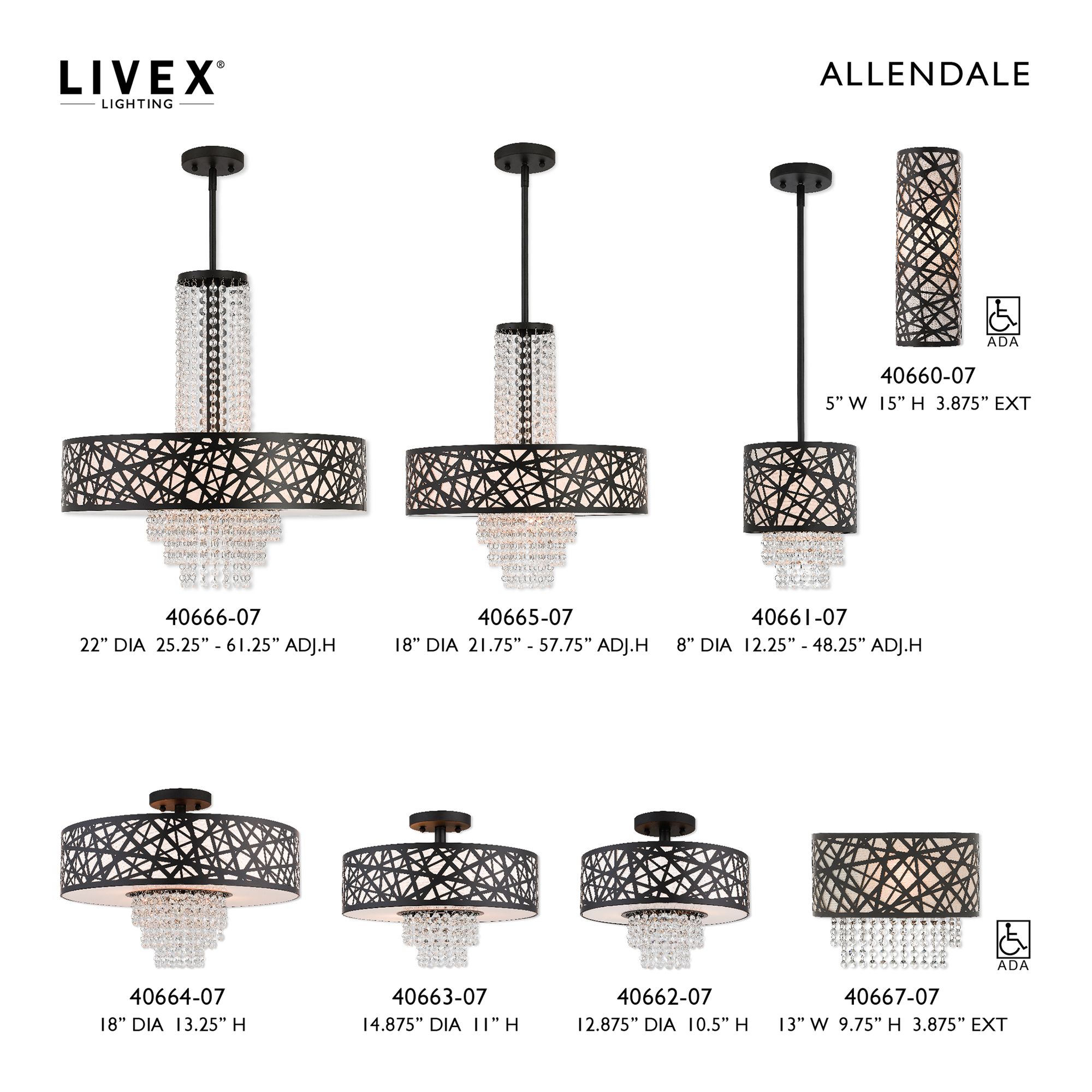 1 Light Bronze ADA Wall Sconce