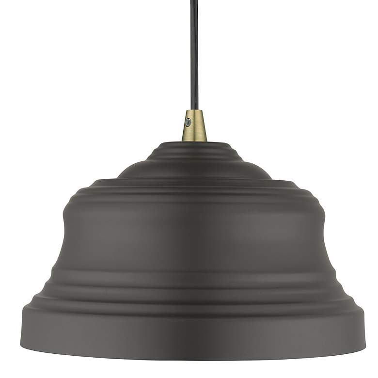 Image 4 1 Light Bronze Bell Pendant with Gold Finish Inside more views
