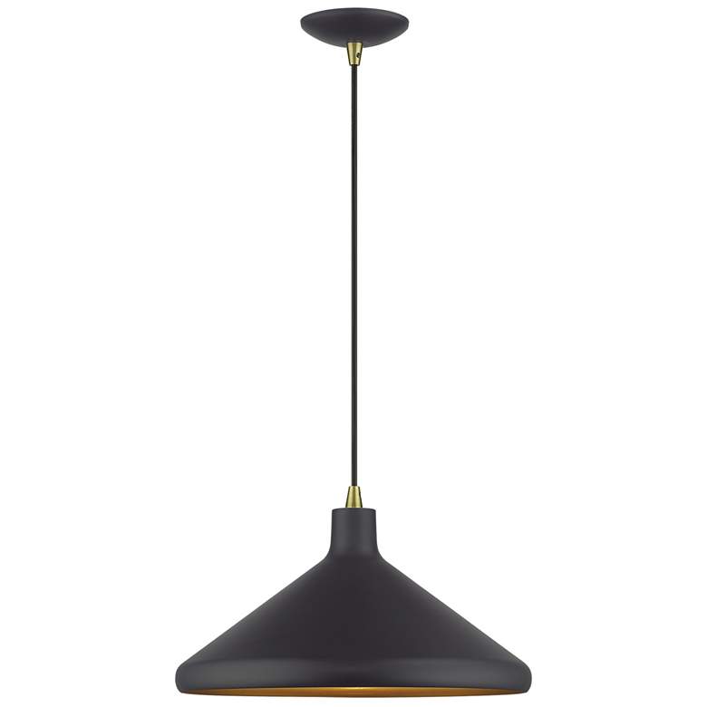 Image 1 1 Light Bronze Cone Pendant with Bronze Aluminum Shade