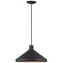 2_1 Light Bronze Cone Pendant with Bronze Aluminum Shade