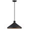 1 Light Bronze Cone Pendant with Bronze Aluminum Shade