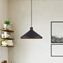 1_1 Light Bronze Cone Pendant with Bronze Aluminum Shade
