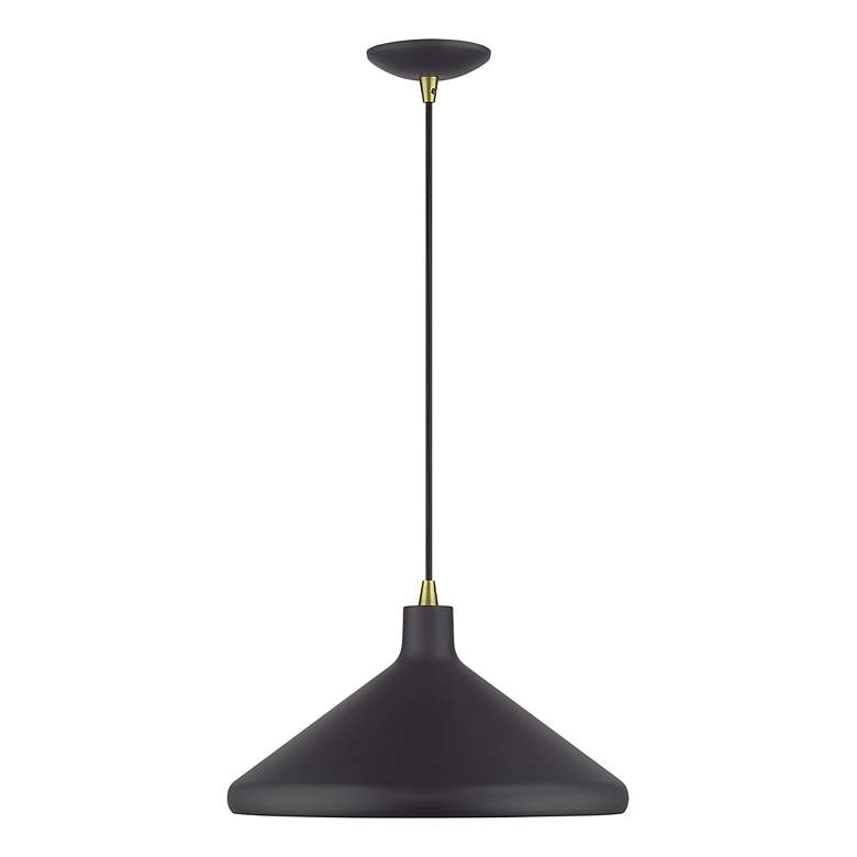 Image 3 1 Light Bronze Cone Pendant with Bronze Aluminum Shade more views