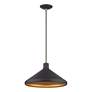 4_1 Light Bronze Cone Pendant with Bronze Aluminum Shade more views