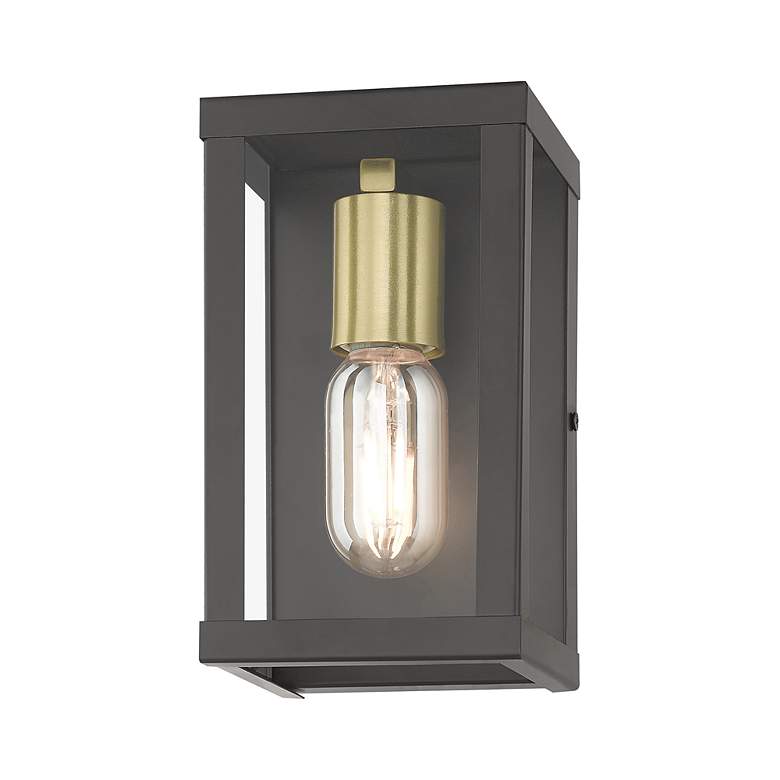 Image 5 1 Light Bronze Outdoor ADA Small Wall Lantern more views