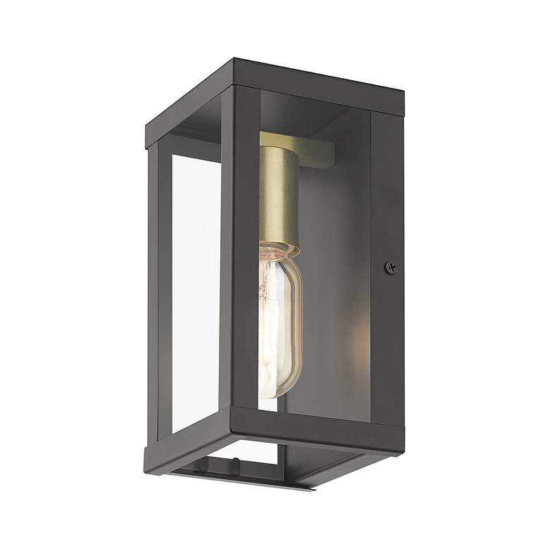 Image 6 1 Light Bronze Outdoor ADA Small Wall Lantern more views