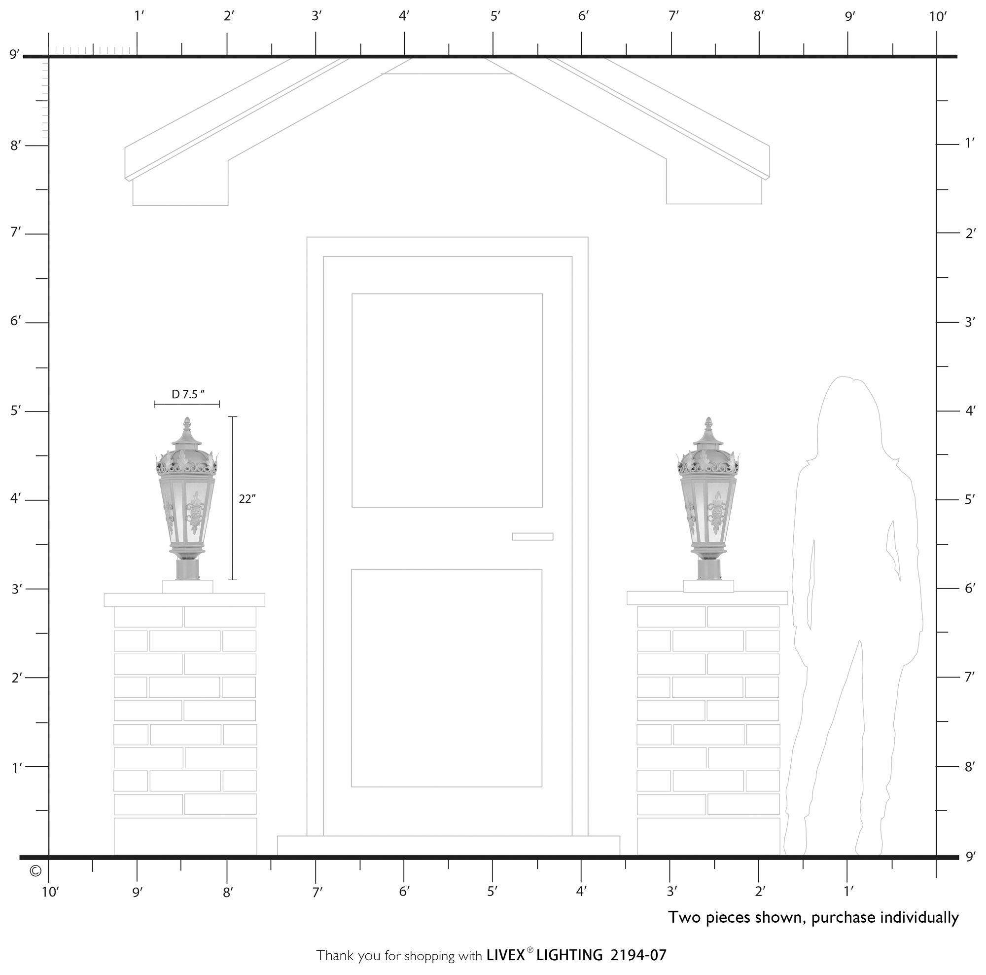 Image 2 1 Light Bronze Outdoor Post Top Lantern more views
