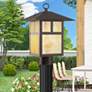 1 Light Bronze Outdoor Post Top Lantern
