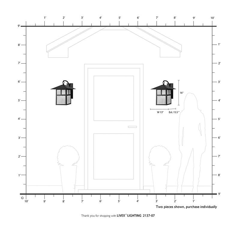 Image 4 1 Light Bronze Outdoor Wall Lantern more views